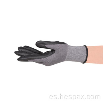 Hespax Breatable 15 g de guantes de nitrilo de microfoam desgaste punteado